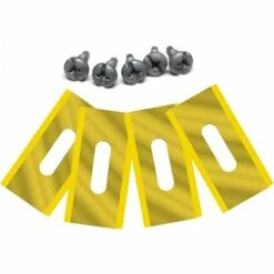 SUPERMARKET Lot De 30 Lames De Tondeuse En Acier Inoxydable Pour Husavarna 36,5 X 18,5 X 0,65 Mm (Or)Superma