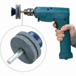 FR-LIFE BR-Vie 2 Affûteurs De Lame De Tondeuse à Gazon Double Couche,ésistant à L'usure Adapté à La Plupart Des Perceuses électriques Ou Perceuses à Main Professionnelle Accessoire Perceuse De Fichier Rotatif -France Tondeuse Soldes Boutique 56074057 5