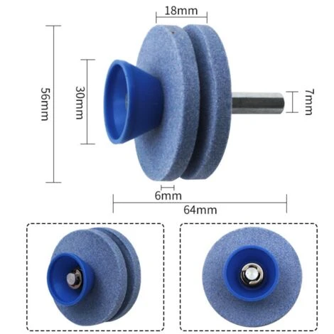 GUAZHUNIFR 2 Affûteurs De Lame De Tondeuse à Gazon Double Couche,ésistant à L'usure Adapté à La Plupart Des Perceuses électriques Ou Perceuses à Main Professionnelle Accessoire Perceuse De Fichier Rotatif,GU.B/bon 4 GUAZHUNIFR 2 Affûteurs De Lame De Tondeuse à Gazon Double Couche,ésistant à L'usure Adapté à La Plupart Des Perceuses électriques Ou Perceuses à Main Professionnelle Accessoire Perceuse De Fichier Rotatif,GU.B/bon – Image 2