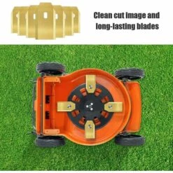 TINOR 45 Pièces Lames Tondeuse En Titane, Lame Robot Tondeuse Pour Husqvarn/Automower/Yardforce/Gardena Avec Vis, Lames De Rechange Pour Modèles 105, 310, 315, 320, 420, 430x, R40i -France Tondeuse Soldes Boutique 56198330 4