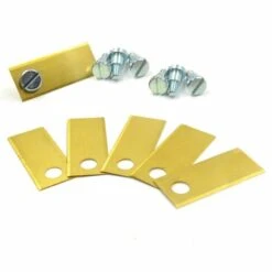 IRISFR 30 Lame De Rechange Qualité-Lames Compatible Avec Belrobotic Bigmow 0,5mm + Vis,lames De Tondeuse à Gazon,or,Lilaris