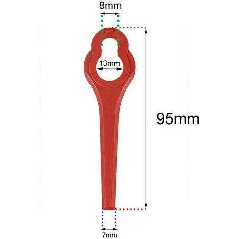 HKLFFJA Lot De 100 Lames De Rechange En Plastique Pour Ferrex/Aldi FAR 20-1 97699 2002706 FE220 7 HKLFFJA Lot De 100 Lames De Rechange En Plastique Pour Ferrex/Aldi FAR 20-1 97699 2002706 FE220 – Image 5