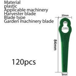 HKLFFJA Lot De 120 Lames De Rechange Pour Tondeuse à Gazon, Lame De Rechange En Plastique Pour Tondeuse à Gazon, Lames De Coupe Pour Tondeuse à Gazon, Lames De Rechange En Plastique(Vert) -France Tondeuse Soldes Boutique 57020481 5