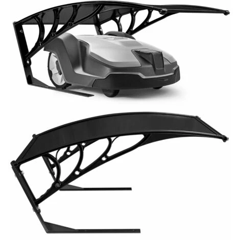 AREBOS AREBOS Garage De Tondeuse Robot | Abri Pour Robot | Taille 102 X 79 X 46 Cm | Résistant Aux Intempéries + Protection UV | Avec Pieds En Métal | Matériel De Montage Inclus Noir - Noir 2 AREBOS AREBOS Garage De Tondeuse Robot | Abri Pour Robot | Taille 102 X 79 X 46 Cm | Résistant Aux Intempéries + Protection UV | Avec Pieds En Métal | Matériel De Montage Inclus Noir - Noir