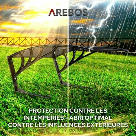 AREBOS AREBOS Garage De Tondeuse Robot | Abri Pour Robot | Taille 102 X 79 X 46 Cm | Résistant Aux Intempéries + Protection UV | Avec Pieds En Métal | Matériel De Montage Inclus Noir - Noir 4 AREBOS AREBOS Garage De Tondeuse Robot | Abri Pour Robot | Taille 102 X 79 X 46 Cm | Résistant Aux Intempéries + Protection UV | Avec Pieds En Métal | Matériel De Montage Inclus Noir - Noir – Image 3