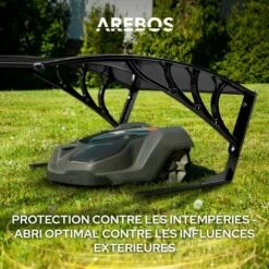 AREBOS AREBOS Garage De Tondeuse Robot | Abri Pour Robot | Taille 102 X 79 X 46 Cm | Résistant Aux Intempéries + Protection UV | Avec Pieds En Métal | Matériel De Montage Inclus Noir - Noir 10 AREBOS AREBOS Garage De Tondeuse Robot | Abri Pour Robot | Taille 102 X 79 X 46 Cm | Résistant Aux Intempéries + Protection UV | Avec Pieds En Métal | Matériel De Montage Inclus Noir - Noir -France Tondeuse Soldes Boutique 57050257 5
