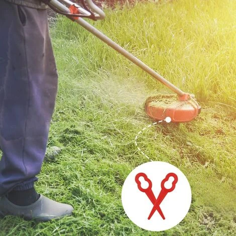 HKLFFJA Lames De Tondeuse à Gazon - 100 Pièces Lames De Tondeuse En Plastique Accessoires De Jardin Lames De Coupe Lames De Rechange Pour Tondeuse à Gazon Lame De Coupe-herbe Outils (Rouge) 7 HKLFFJA Lames De Tondeuse à Gazon - 100 Pièces Lames De Tondeuse En Plastique Accessoires De Jardin Lames De Coupe Lames De Rechange Pour Tondeuse à Gazon Lame De Coupe-herbe Outils (Rouge) – Image 5