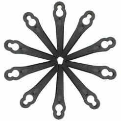 CHANCEY Lames De Tondeuse,Lames En Plastique De Tondeuse Rechange Robuste 100pcs Jardin Pelouse Tondeuse Accessoires,SEMAket,noir -France Tondeuse Soldes Boutique 57137655 5