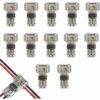 FLYME 12Pcs Connecteurs De Câble En T, 12V Etanches Connecteur De Fil Electrique à 2 Broches Connecteur Basse Tension Pour Connexion Electrique Temporaire / Audio / Vidéo / Eclairage -France Tondeuse Soldes Boutique 57355370 1