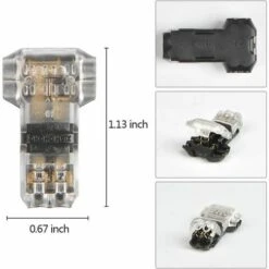 FLYME 12Pcs Connecteurs De Câble En T, 12V Etanches Connecteur De Fil Electrique à 2 Broches Connecteur Basse Tension Pour Connexion Electrique Temporaire / Audio / Vidéo / Eclairage 9 FLYME 12Pcs Connecteurs De Câble En T, 12V Etanches Connecteur De Fil Electrique à 2 Broches Connecteur Basse Tension Pour Connexion Electrique Temporaire / Audio / Vidéo / Eclairage -France Tondeuse Soldes Boutique 57355370 3