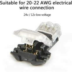 FLYME 12Pcs Connecteurs De Câble En T, 12V Etanches Connecteur De Fil Electrique à 2 Broches Connecteur Basse Tension Pour Connexion Electrique Temporaire / Audio / Vidéo / Eclairage 10 FLYME 12Pcs Connecteurs De Câble En T, 12V Etanches Connecteur De Fil Electrique à 2 Broches Connecteur Basse Tension Pour Connexion Electrique Temporaire / Audio / Vidéo / Eclairage -France Tondeuse Soldes Boutique 57355370 4