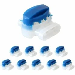 HKLFFJA Connecteur De Câble 10x Connecteurs Pour Câble Périphérique, Kit De Réparation Pour Câbles De Tondeuse Robot, Serre-câble, Pour Raccorder Les Extrémités De Câbl