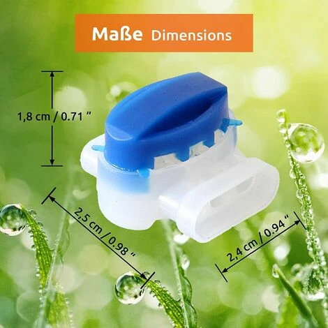 HKLFFJA Connecteur De Câble 10x Connecteurs Pour Câble Périphérique, Kit De Réparation Pour Câbles De Tondeuse Robot, Serre-câble, Pour Raccorder Les Extrémités De Câbl 4 HKLFFJA Connecteur De Câble 10x Connecteurs Pour Câble Périphérique, Kit De Réparation Pour Câbles De Tondeuse Robot, Serre-câble, Pour Raccorder Les Extrémités De Câbl – Image 2