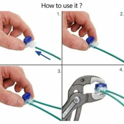HKLFFJA Connecteurs De Câble Remplis Des Résines, 40 Pièces Connecteurs De Câble Robot Tondeuse Remplis Étanche 3 Trous Fils Électrique Sertis Gel Résine Pour Tondeuses à Gazon Robotiques Automower. -France Tondeuse Soldes Boutique 57478665 4