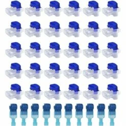 HKLFFJA 30Pcs Connecteurs De Câble Jardin Robot Tondeuse Automower Original Remplis Résines 314 Résiste à L’eau Intempéries Connectors Kit Réparation Pour Câbles Avec 10 Bornes Dérivation