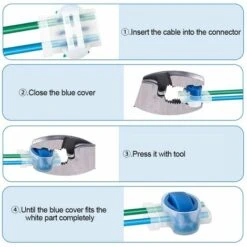 HKLFFJA 26pcs Connecteurs De Câble Remplis Des Résines, Connecteurs De Câbles Pour Robot Tondeuse, Etanche Connecteur Fil Tondeuse Pour Jardin & Extérieur Et Tondeuse Robot Et Voiture Mower -France Tondeuse Soldes Boutique 57478681 4