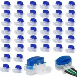 HKLFFJA Connecteurs De Câble,Set De Connecteurs De Câbles,Lot De 40 Connecteurs De Câble Remplis Des Résines,Étanches,Sûrs,Dénudage Inutile,pour Robot Tondeuse Jardin Extérieur Et Voiture