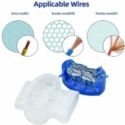 HKLFFJA Connecteurs De Câble,Set De Connecteurs De Câbles,Lot De 40 Connecteurs De Câble Remplis Des Résines,Étanches,Sûrs,Dénudage Inutile,pour Robot Tondeuse Jardin Extérieur Et Voiture -France Tondeuse Soldes Boutique 57478687 4