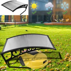 SWANEW Garage Pour Tondeuse à Gazon Protection Solaire Robot De Tonte Toit Capot De Protection Outils De Jardinage - Noir -France Tondeuse Soldes Boutique 57504092 5