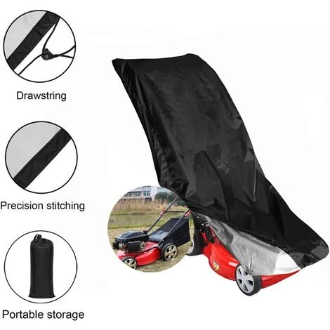 ABCRITAL Housses De Tondeuse À Gazon Imperméables - Housse De Protection Anti-Poussière En Polyester Oxford 210D Robuste Avec Sac De Rangement,122 * 47 * 35Cm 6 ABCRITAL Housses De Tondeuse À Gazon Imperméables - Housse De Protection Anti-Poussière En Polyester Oxford 210D Robuste Avec Sac De Rangement,122 * 47 * 35Cm – Image 5