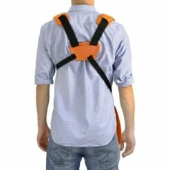 ROSIER Bandoulière à Trimmer, Bandoulière à Double épaule Confort Brush Cutter Trimmer Épaulière Harnais Sangle Tondeuse à Gazon, Ceinture En Nylon Pour Jardin De Coupeur De Brosse (orange)——VEBTles -France Tondeuse Soldes Boutique 57885280 4