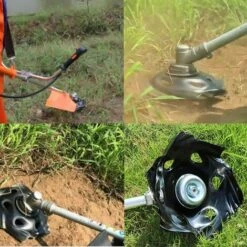 GRID COOL Tête De Coupe Herbe, Tête De Désherbage, Tete Mauvaise Herbe, Tete Coupe Bordure Universelle, Tete De Debroussailleuse Acier, Debroussailleuse Accessoires, Pour Maison Jardin, -France Tondeuse Soldes Boutique 58349423 4