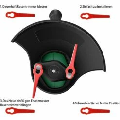 FVBJD 30 Pièces Lames En Plastique,Florabest Border Cutter, Lame De Tondeuse En Plastique Pour Coupe Bordure Florabest(La Couleur Verte) -France Tondeuse Soldes Boutique 58677322 4