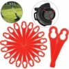 FVBJD 20 Pcs Lames De Tondeuse Pour RT250 Jardin Pelouse Tondeuse Accessoires,lames De Rechange,couteau En Plastique, Coupe-bordures Sans Fil -France Tondeuse Soldes Boutique 58677330 1