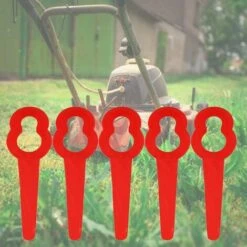 FVBJD 20 Pcs Lames De Tondeuse Pour RT250 Jardin Pelouse Tondeuse Accessoires,lames De Rechange,couteau En Plastique, Coupe-bordures Sans Fil -France Tondeuse Soldes Boutique 58677330 4
