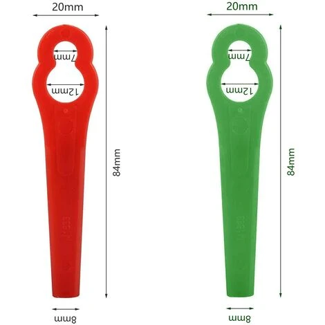 FVBJD 50 Pièces Lames En Plastique,Florabest Border Cutter, Lame De Tondeuse En Plastique Pour Coupe Bordure Florabest(La Couleur Verte) 4 FVBJD 50 Pièces Lames En Plastique,Florabest Border Cutter, Lame De Tondeuse En Plastique Pour Coupe Bordure Florabest(La Couleur Verte) – Image 2