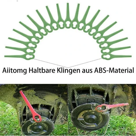 FVBJD 50 Pièces Lames En Plastique,Florabest Border Cutter, Lame De Tondeuse En Plastique Pour Coupe Bordure Florabest(La Couleur Verte) 5 FVBJD 50 Pièces Lames En Plastique,Florabest Border Cutter, Lame De Tondeuse En Plastique Pour Coupe Bordure Florabest(La Couleur Verte) – Image 3