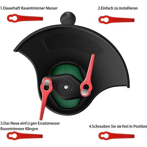 FVBJD 50 Pièces Lames En Plastique,Florabest Border Cutter, Lame De Tondeuse En Plastique Pour Coupe Bordure Florabest(La Couleur Verte) 6 FVBJD 50 Pièces Lames En Plastique,Florabest Border Cutter, Lame De Tondeuse En Plastique Pour Coupe Bordure Florabest(La Couleur Verte) – Image 4