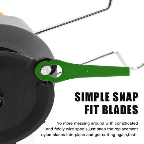 FVBJD Lames En Plastique De Rechange Pour Coupe-Bordures, 100 Lames De Rechange En Plastique Lames Plastique Lames De Tondeuse Pour Jardin Pelouse Tondeuse Accessoires(Vert) 4 FVBJD Lames En Plastique De Rechange Pour Coupe-Bordures, 100 Lames De Rechange En Plastique Lames Plastique Lames De Tondeuse Pour Jardin Pelouse Tondeuse Accessoires(Vert) – Image 2