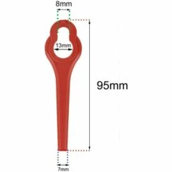 FVBJD Lot De 100 Lames De Rechange En Plastique Pour Ferrex/Aldi FAR 20-1 97699 2002706 FE220 -France Tondeuse Soldes Boutique 58677418 5