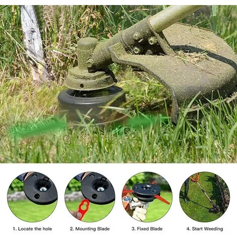 FVBJD Lames En Plastique De Rechange Pour Coupe-Bordures, 100 Lames De Rechange En Plastique Lames Plastique Lames De Tondeuse Pour Jardin Pelouse Tondeuse Accessoires(Vert) 6 FVBJD Lames En Plastique De Rechange Pour Coupe-Bordures, 100 Lames De Rechange En Plastique Lames Plastique Lames De Tondeuse Pour Jardin Pelouse Tondeuse Accessoires(Vert) – Image 4