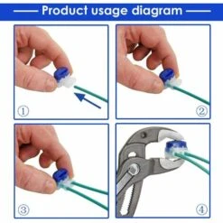 FVBJD 18 Pièces Connecteurs De Câble Remplis Des Résines, Connecteurs Pour Câble Périphérique, 314 Connecteurs De Câble Étanche 3 Trous, Parfait Pour Jardin & Extérieur Et Tondeuse Robot -France Tondeuse Soldes Boutique 58758215 4