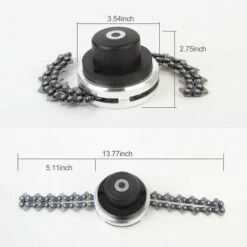 LIFCAUSAL Tête De Tondeuse Avec Lame De Coupe-chaîne à Bobine Tête De Tondeuse à Gazon D'extérieur Outil De Mangeur De Tête De Tondeuse En Acier Pour Remplacement De Tondeuse à Gazon à Arbres Droits -France Tondeuse Soldes Boutique 58874787 3