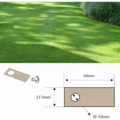 CYCLINGCOLORS 9x Lames De Robots Tondeuses + 9x écrous Compatible Avec HONDA Série MIIMO HRM 39x17,5mm Acier Inoxydable -France Tondeuse Soldes Boutique 59087278 2