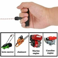 HIASDFLS Corde De Démarrage À Rappel 10 Mètres,Cordon De Traction Avec Poignée De Démarrage À Rappel 3 Pièces Pour Tondeuse À Gazon Moteur De Débroussailleuse De Bord De Coupe De Tronçonneuse 8 HIASDFLS Corde De Démarrage À Rappel 10 Mètres,Cordon De Traction Avec Poignée De Démarrage À Rappel 3 Pièces Pour Tondeuse À Gazon Moteur De Débroussailleuse De Bord De Coupe De Tronçonneuse -France Tondeuse Soldes Boutique 59250156 3