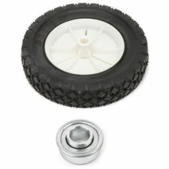 CYCLINGCOLORS Roue De Tondeuse Universelle Diamètre 200mm Avec Pneu 8 X 1,75 Moyeu 35mm + Roulement Tracteur Autoportée