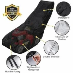 AOUGO Couverture Tondeuse à Gazon Housse De Tondeuse à Gazon Protection Pour Tondeuse Noir 74×39×25 Inches 9 AOUGO Couverture Tondeuse à Gazon Housse De Tondeuse à Gazon Protection Pour Tondeuse Noir 74×39×25 Inches -France Tondeuse Soldes Boutique 59300658 3