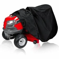 TRIOMPHE Housse De Tondeuse Housse De Protection Pour Tondeuse à Gazon Housse De Tracteur De Pelouse En Tissu Imperméable Et Anti-UV 210D Pour Extérieur Jardin Pelouse Avec Sac De Stockage ,(183X137X117cm) T-Audace