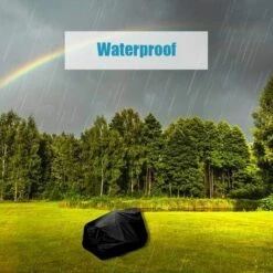 TRIOMPHE Housse De Tondeuse Housse De Protection Pour Tondeuse à Gazon Housse De Tracteur De Pelouse En Tissu Imperméable Et Anti-UV 210D Pour Extérieur Jardin Pelouse Avec Sac De Stockage ,(183X137X117cm） T-Audace -France Tondeuse Soldes Boutique 59400874 3