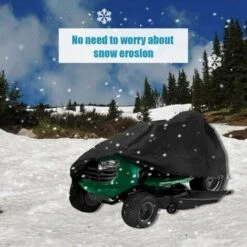 TRIOMPHE Housse De Tondeuse Housse De Protection Pour Tondeuse à Gazon Housse De Tracteur De Pelouse En Tissu Imperméable Et Anti-UV 210D Pour Extérieur Jardin Pelouse Avec Sac De Stockage ,(183X137X117cm） T-Audace -France Tondeuse Soldes Boutique 59400874 4