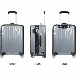 HEGUYEY Housse De Protection Pour Bagages,22 Pouces Housse Protection De Valise,Transparent PVC Couvertures De Valise Imperméable De Voyage Housse De Protection De Valise -France Tondeuse Soldes Boutique 59603787 3