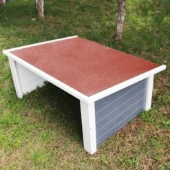 WILTEC Garage Carport Pour Un Robot Tondeuse Avec Un Toit Plat Et Un Film D’étanchéité 108x83x48cm -France Tondeuse Soldes Boutique 5978818 4