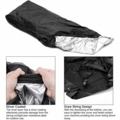 DENUOTOP Housse De Protection Pour Tondeuse Housse De Tondeuse à Gazon,Housse De Tondeuse 190T Avec Cordon De Serrage Et Sac De Rangement Pour Extérieur/intérieur,étanche, Anti-poussière,Anti-UV,187.96*99* 63.5 Cm -France Tondeuse Soldes Boutique 60006559 3