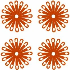 STARLIGHT 120 Pièces Accessoires De Lame En Plastique De Rechange, Lame En Plastique En Forme De Gourde De Lanceur De Tondeuse à Gazon L84