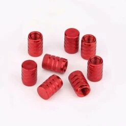 IRISFR Bouchons De Tige De Valve Voiture De Pneu, Couvercle De Bouchon De Valve De Pneu En Aluminium Avec Anneau En Caoutchouc Pour Voitures, SUV, Vélos, Velo Camions, Motos (Rouge), Lilaris 8 Pièces -France Tondeuse Soldes Boutique 60280005 4