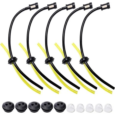OUSUDELA 5 Ensembles Universel Filtre à Essence Kit, Tube D'étanchéité, Durites D'essence De Tondeuses Avec Poire D Amorçage, Pour Coupe-Herbe, Débroussailleuse, Tronconneuse Taille-Haie 3 OUSUDELA 5 Ensembles Universel Filtre à Essence Kit, Tube D'étanchéité, Durites D'essence De Tondeuses Avec Poire D Amorçage, Pour Coupe-Herbe, Débroussailleuse, Tronconneuse Taille-Haie